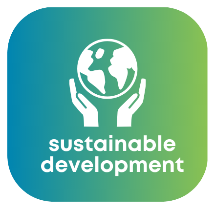 Sustainable development icon.